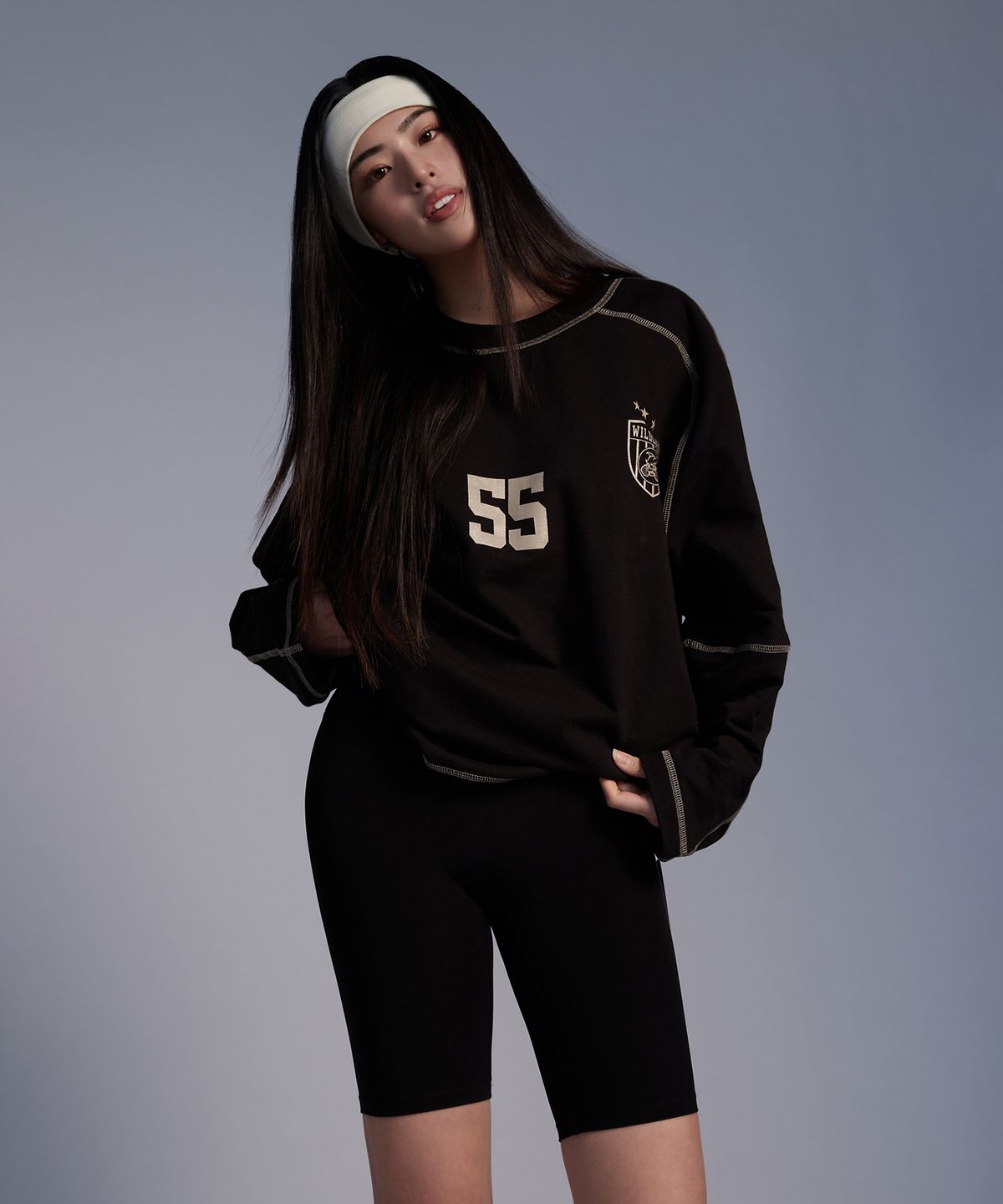 원알엠(ONERM) 스티치라인 롱 슬리브 Black