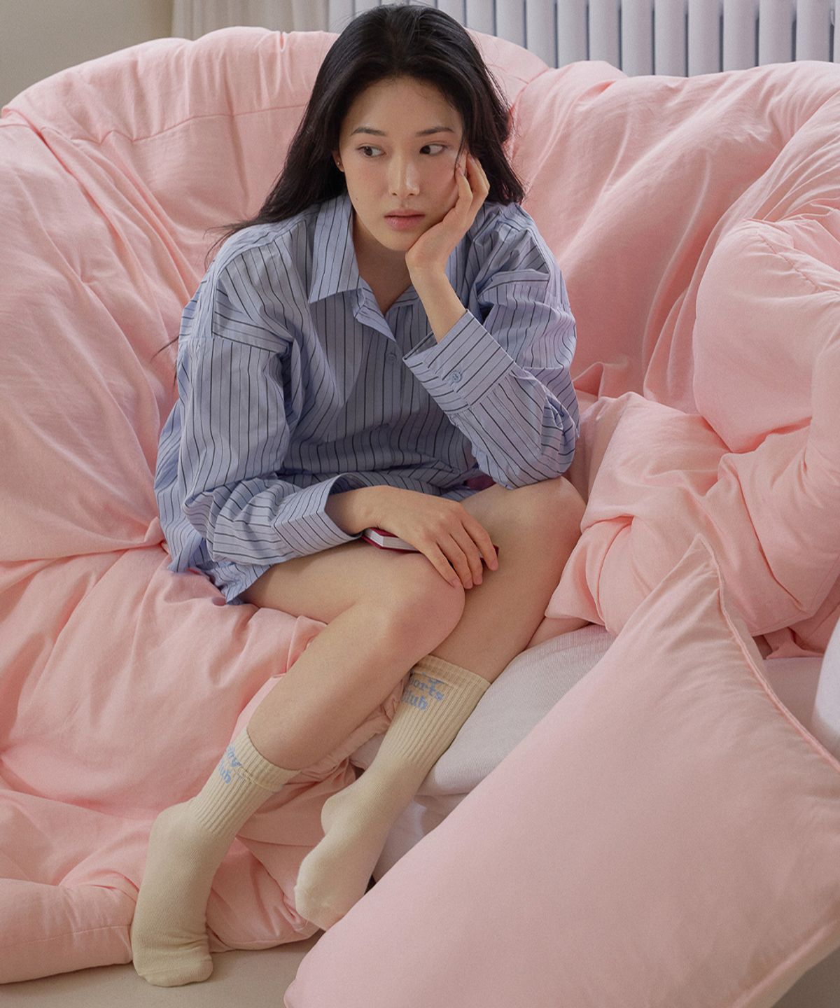픽켄드(PICKEND) 말랑이불 내몸밀착 차렵이불 세트 - 핑크 (SS/Q)