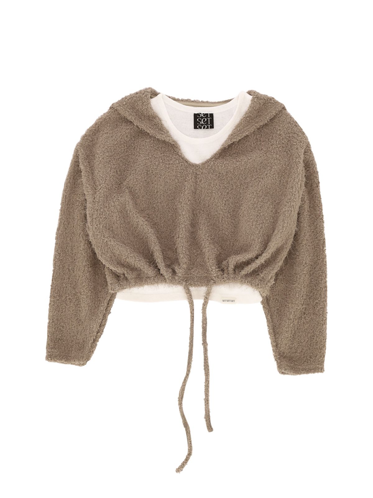 쎄쎄쎄(SETSETSET) SAILOR BOUCLE KNIT TOP (BEIGE)