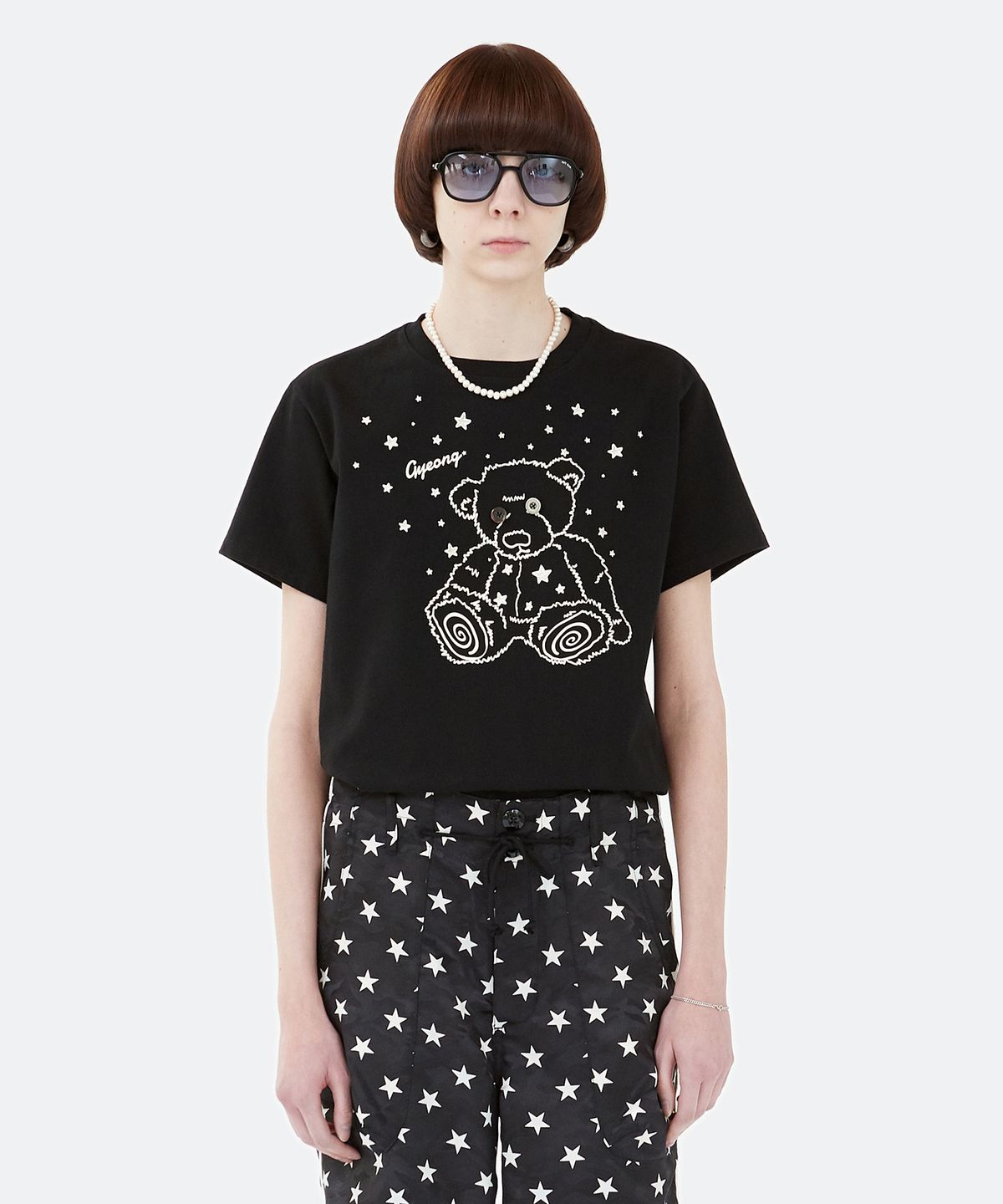경(GYEONG) Old Teddy Bear Tee_Black