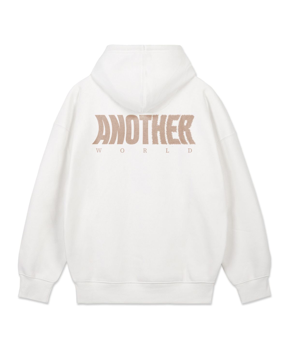 아스트랄 프로젝션(ASTRAL PROJECTION) 어나더 오버핏 와이드 숄더 후디_화이트