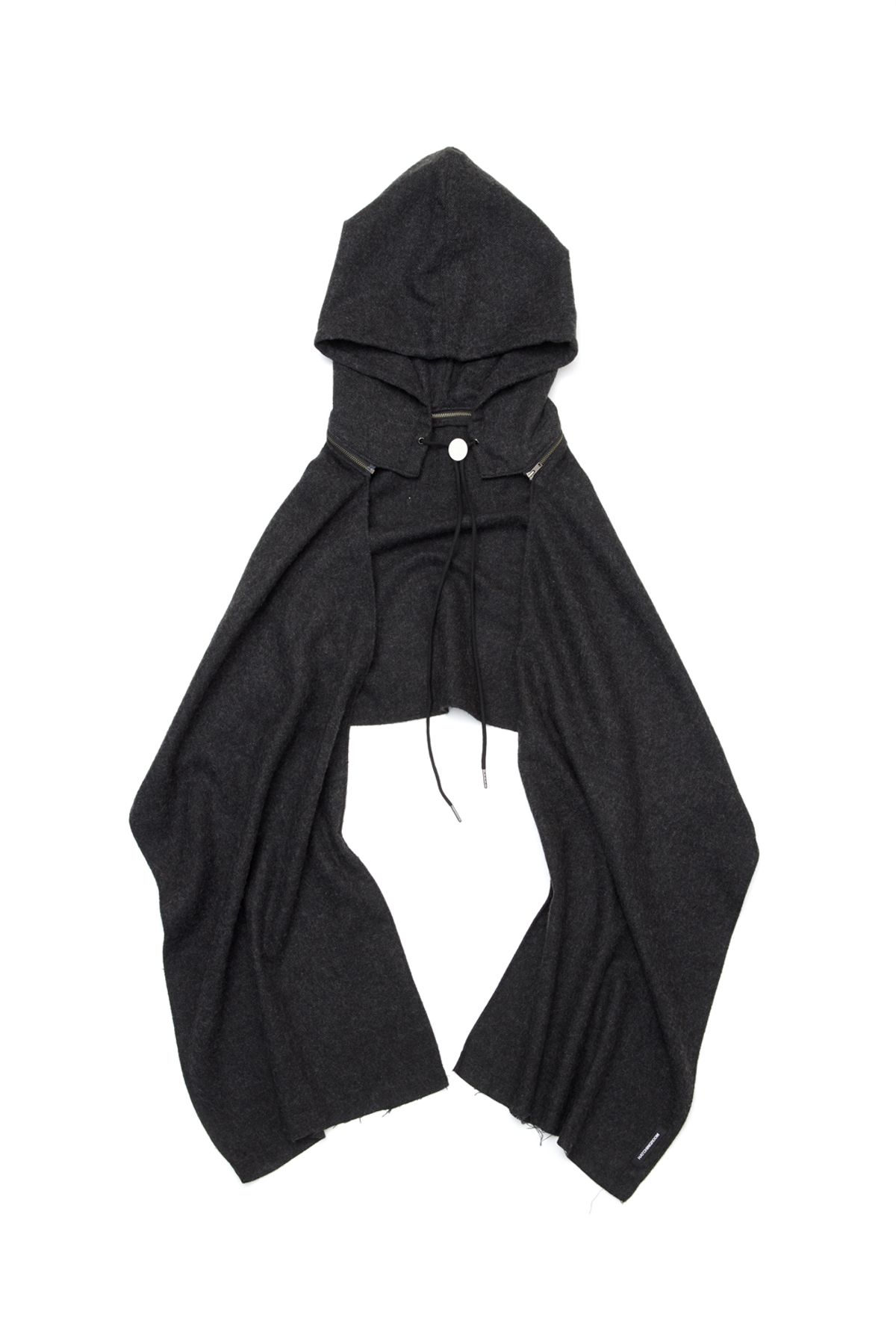 해칭룸(HATCHINGROOM) Hoodie Muffler Hairy Herringbone Charcoal