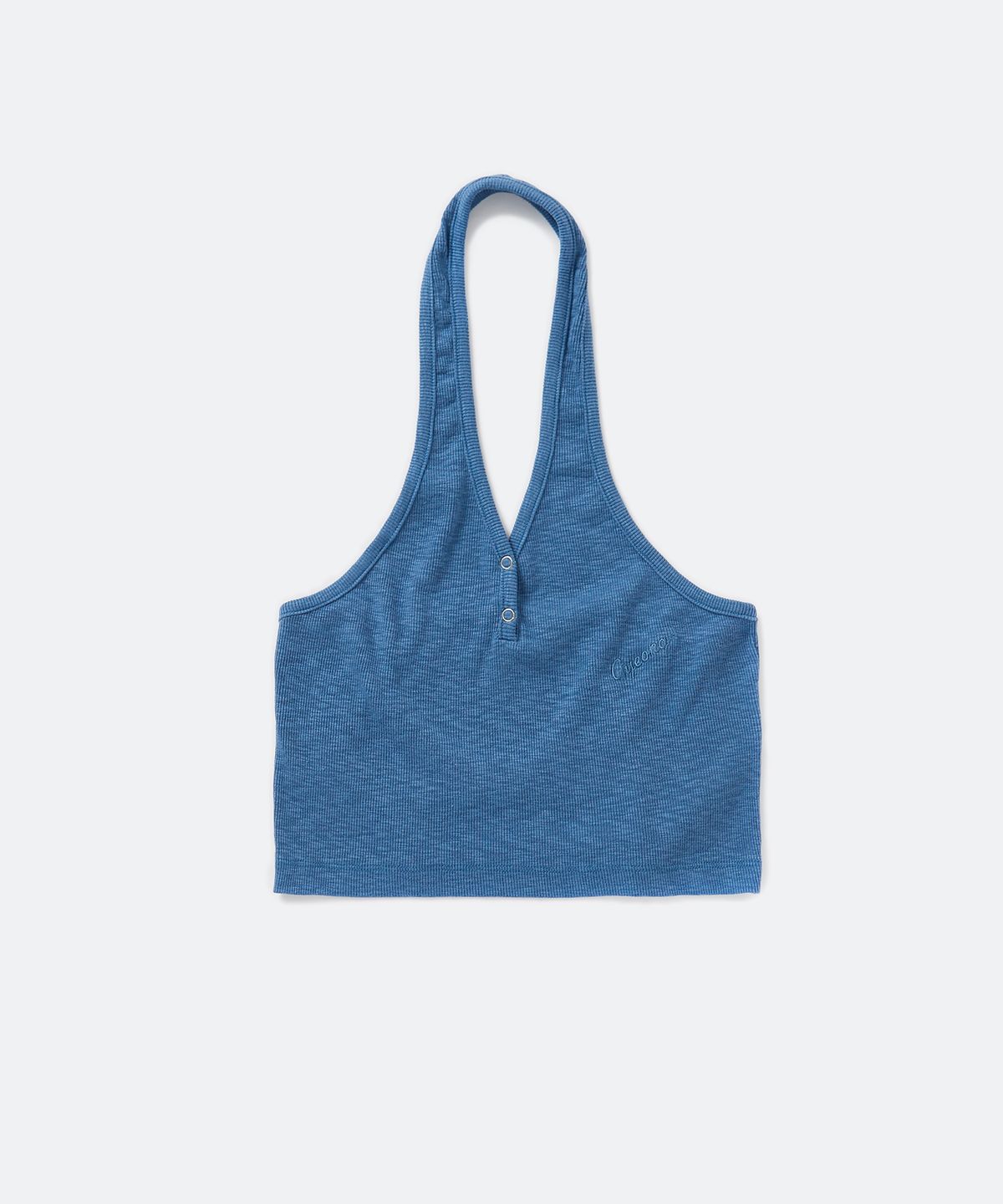 경(GYEONG) Script Logo Tank Top_Blue