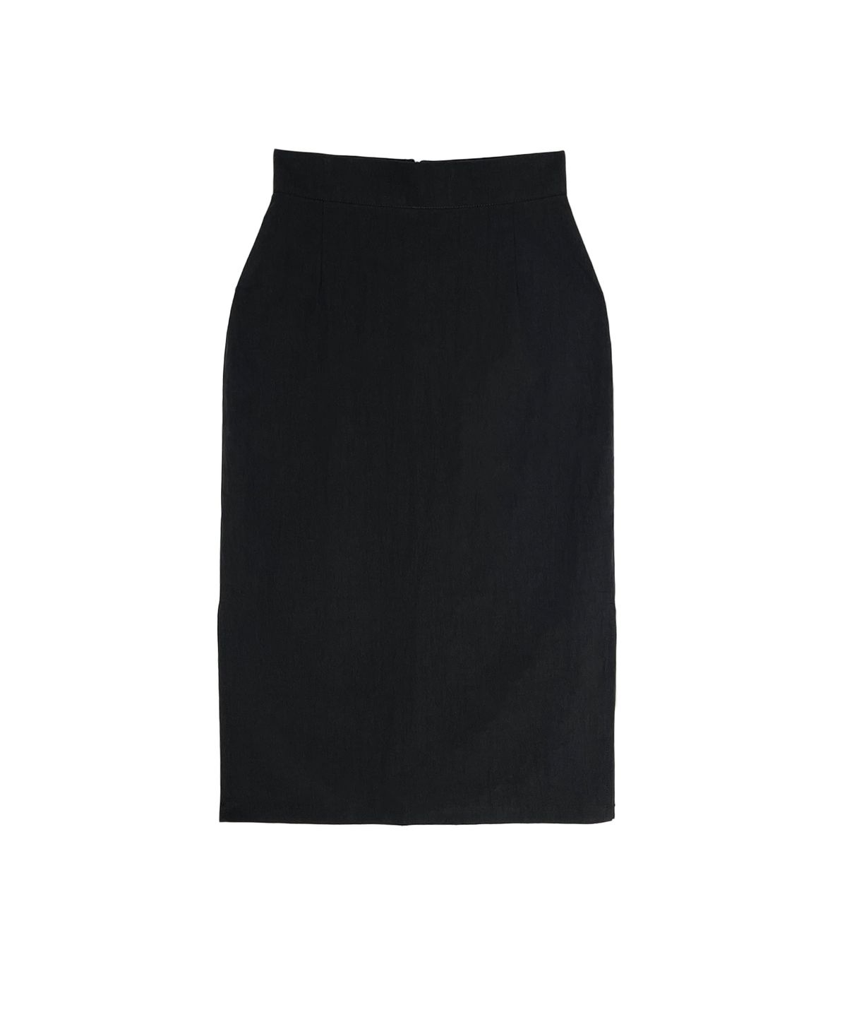오픈타입(OPENTYPE) Classic H Line Side Slit Long Skirt (BLACK)