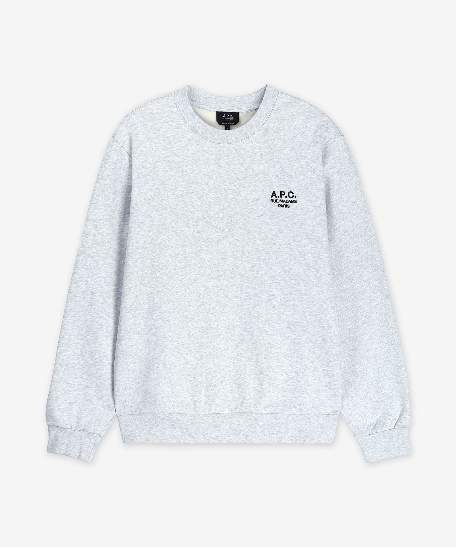 ★A.P.C.★ Madame Lou Standard Fit Hood Heather Gray COHBVM2 MUSINSA | A.P.C. Lou Madame Regular Fit Man to Man - Heather