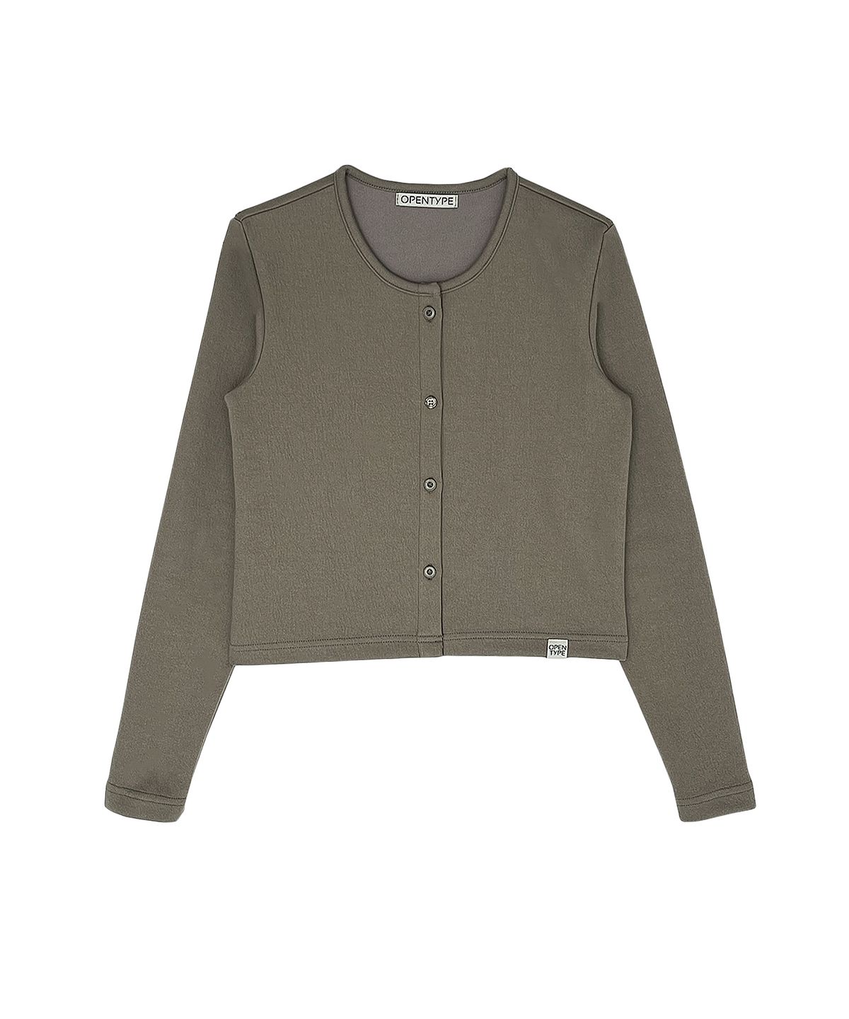 오픈타입(OPENTYPE) Classic Button Point Cardigan (MOCHA)