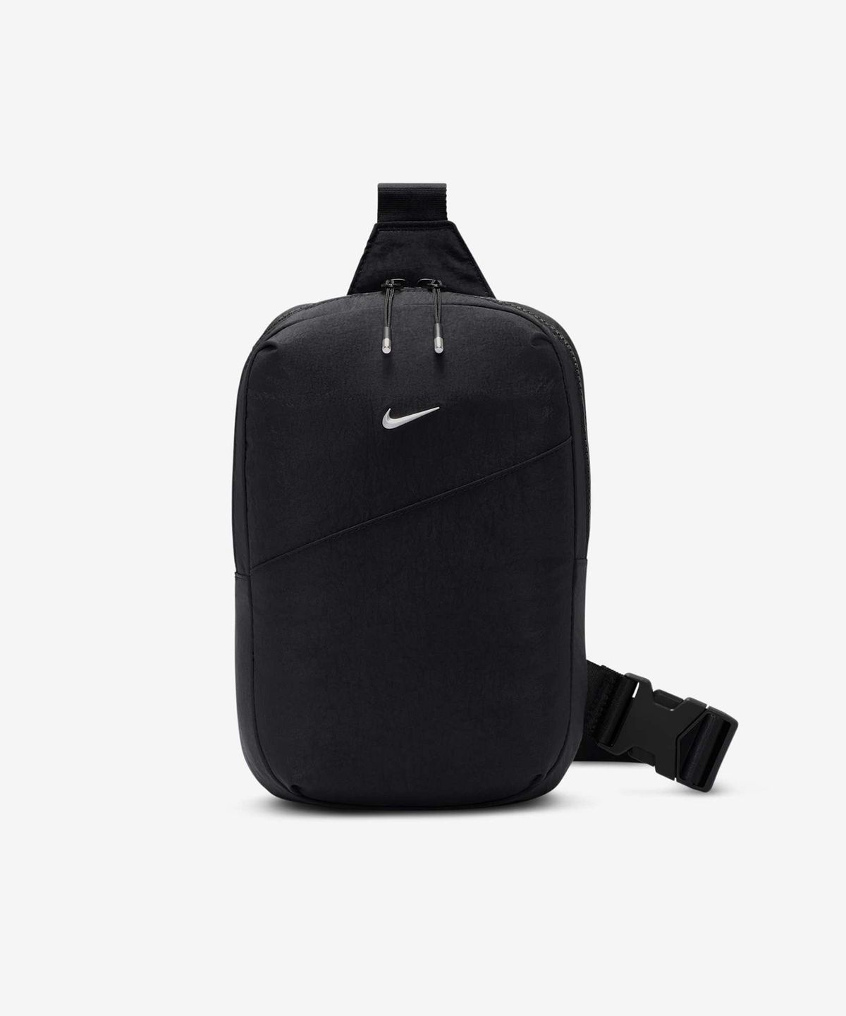 나이키(NIKE) 아우라 크로스바디 백(5L) - 블랙:블랙:매트 실버 / HF7038-010