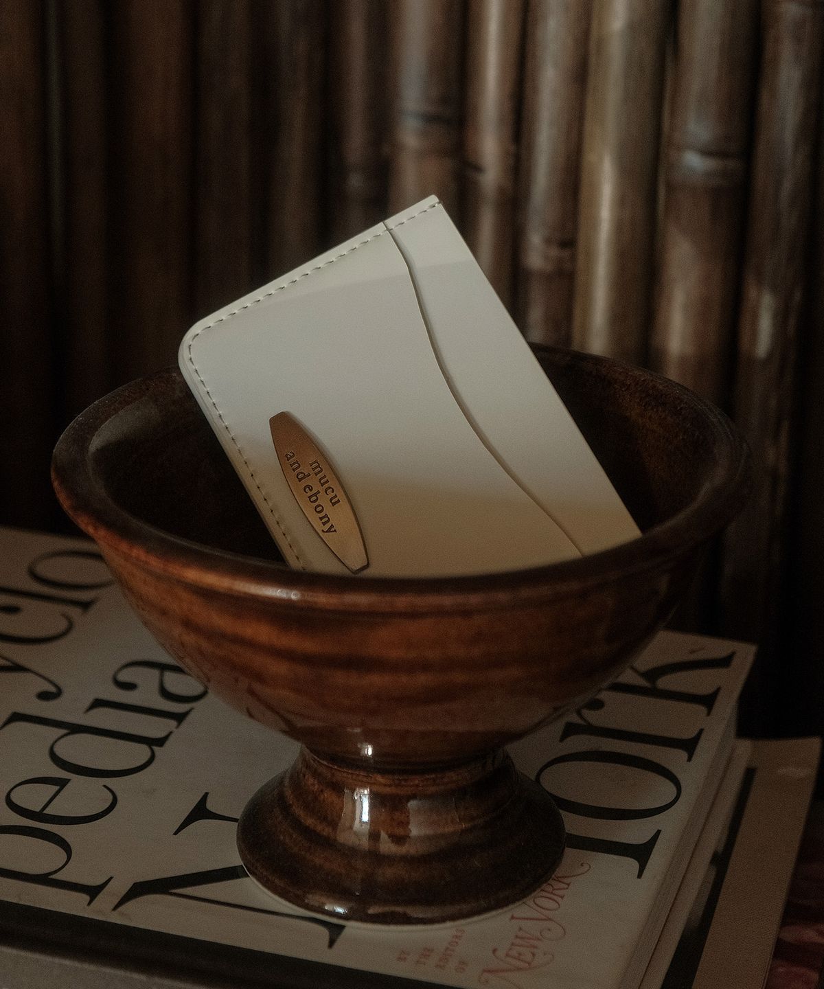 무쿠앤에보니(MUCU AND EBONY) [선물포장] Dessert Card Wallet _ Vanilla