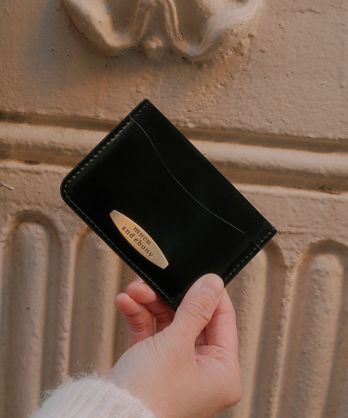 무쿠앤에보니(MUCU AND EBONY) [선물포장] Dessert Card Wallet _ Long Black