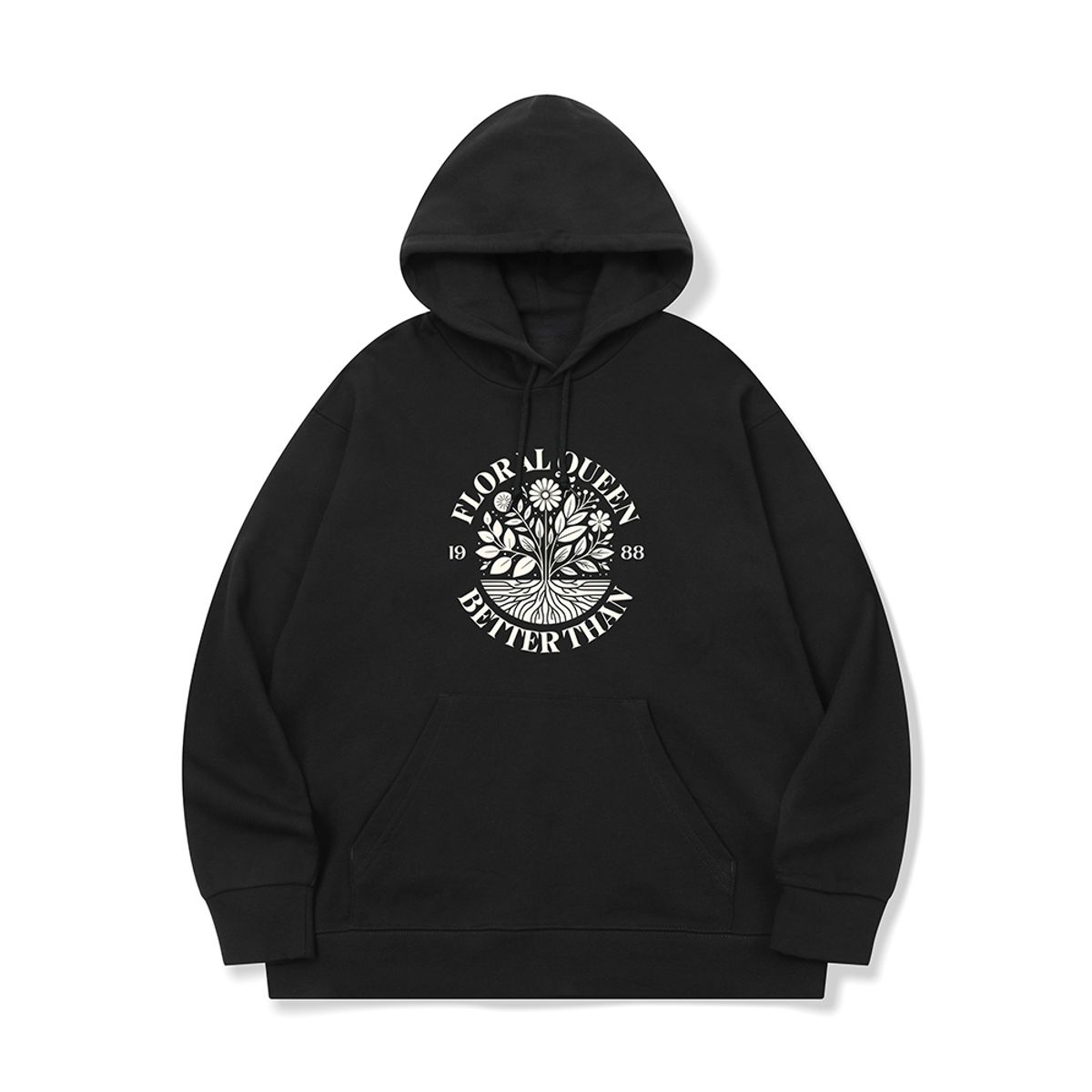베러댄88(BETTERTHAN88) bth45 꽃 향기만 남기고 갔단다 그래픽 후드티