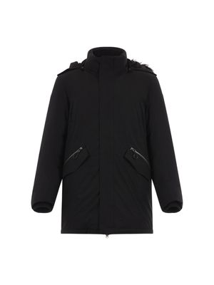 프레스티지 포켓 구스 다운 점퍼-블랙