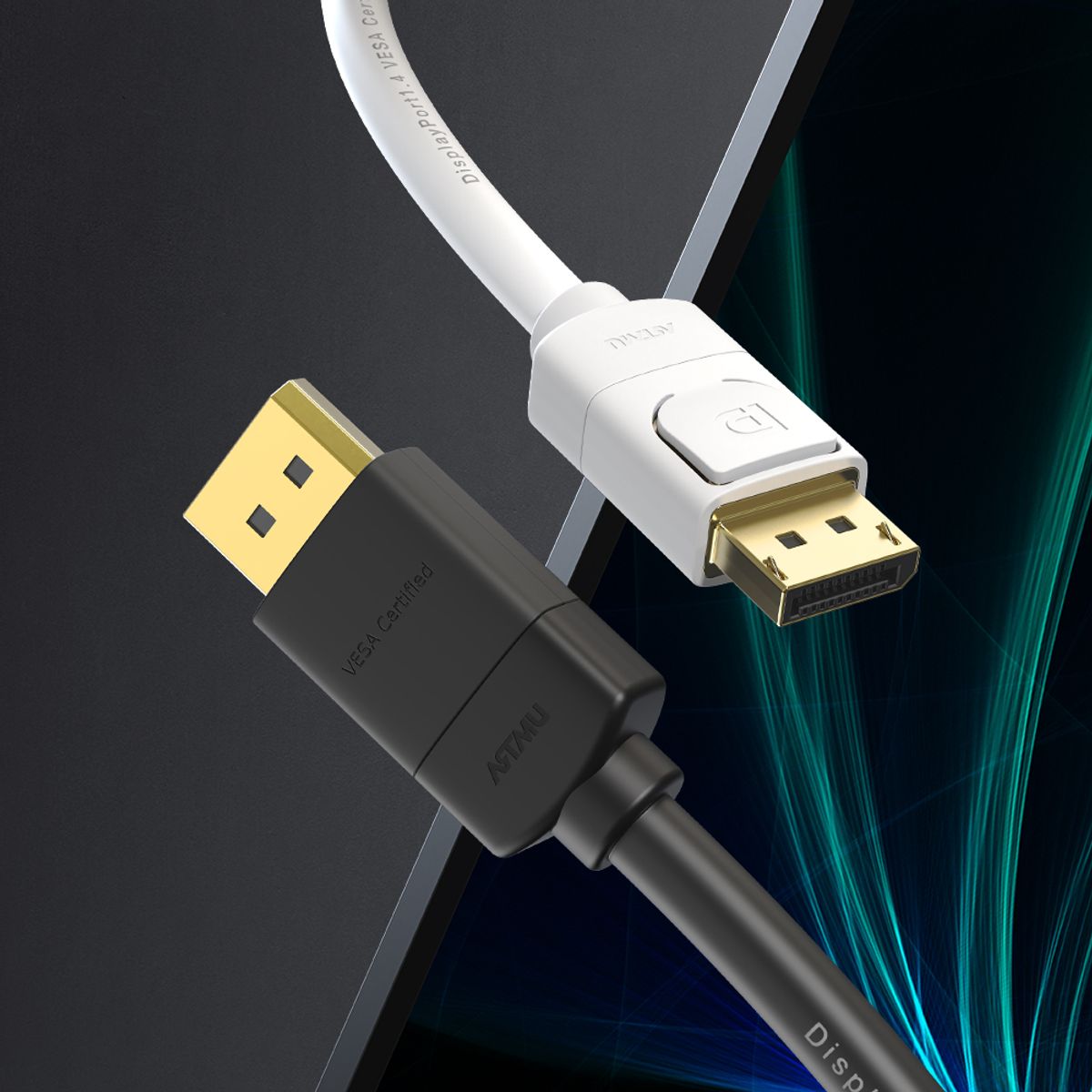 아트뮤(ARTMU) VESA 인증 DP to DP 1.4 8K DisplayPort 케이블 버튼