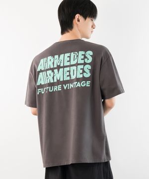 면 16수 오버핏 아트그래픽 반팔티셔츠 (1021)