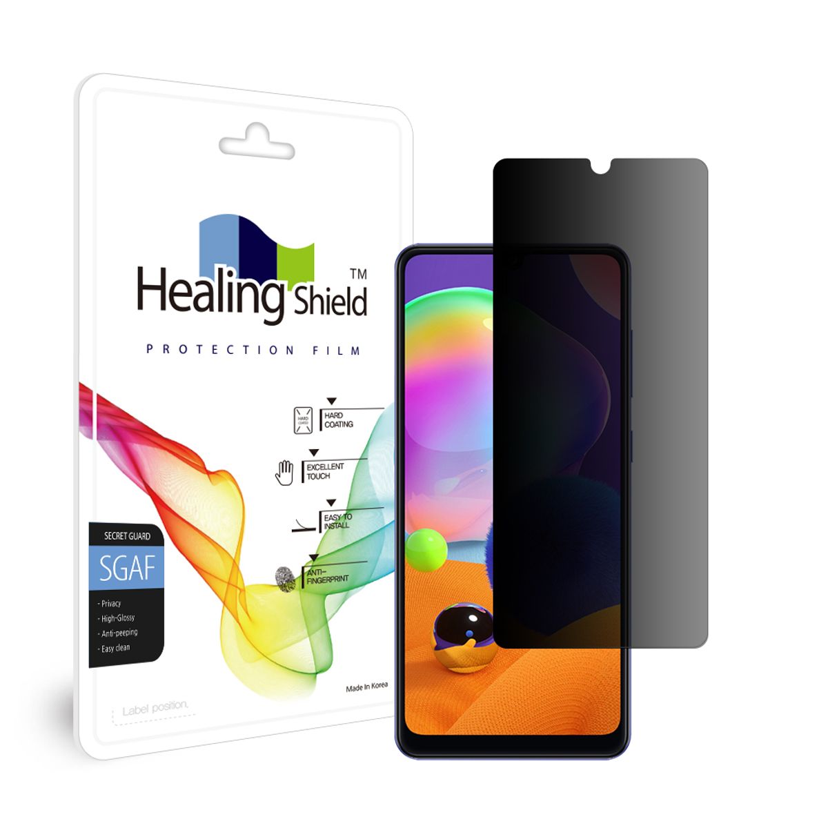 힐링쉴드(HEALINGSHIELD) 갤럭시 A31 프라이버시 사생활 보호필름 액정