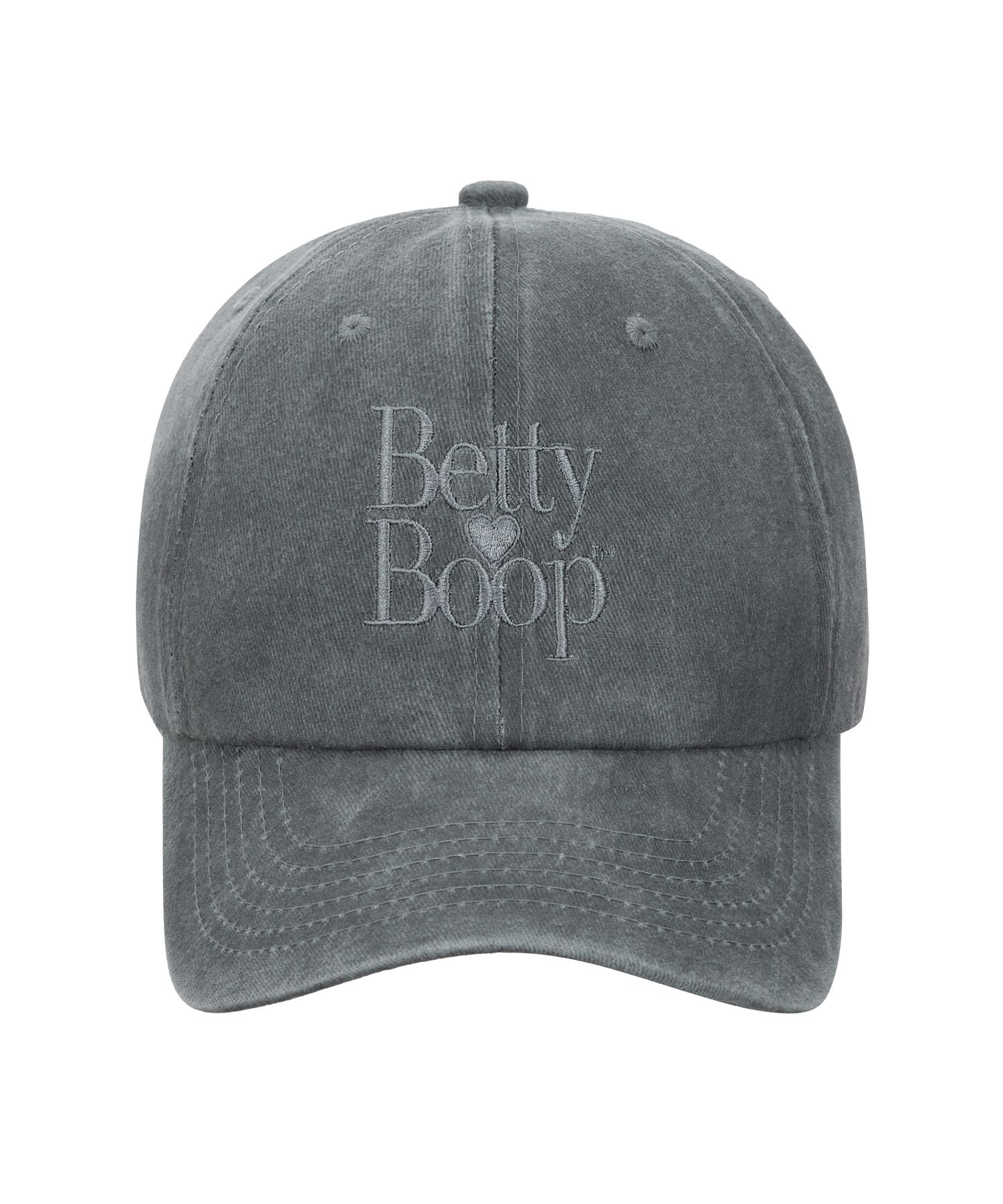 キャップ [ULKIN CANVAS x BettyBoop] Pigment Washing Logo Ball Cap MUSINSA | ULKIN CANVAS Betty Boop Pigment Washing Logo Ball