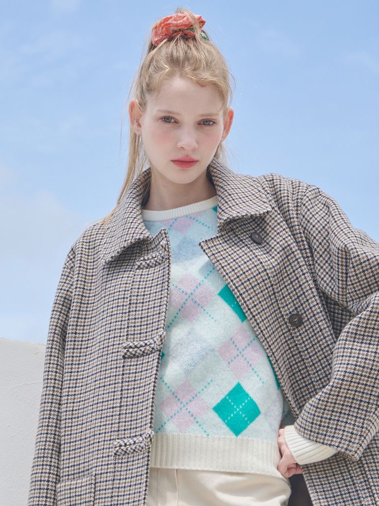 Argyle Wool Knitwear_MAALKNG