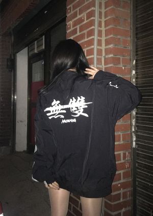 넘버. 5  로고 오버핏 투 웨이 자켓