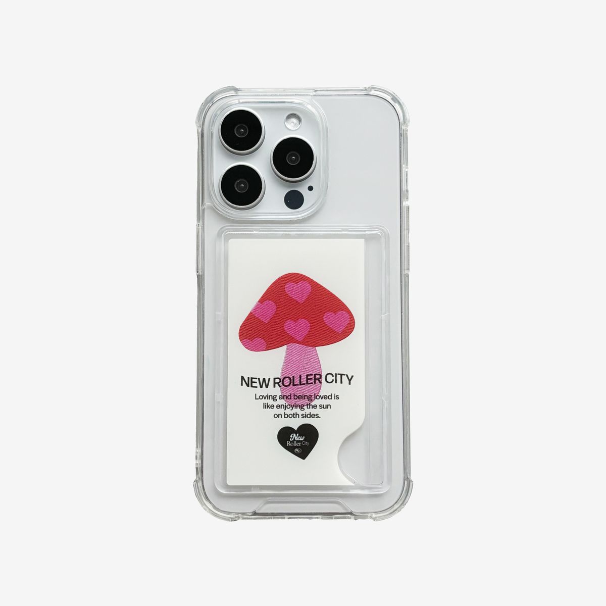 뉴롤러시티(NEWROLLERCITY) NRC 시그니처 카드 젤리  케이스 (버섯)