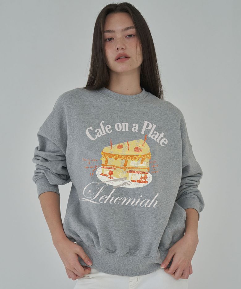 Cake building sweatshirt [Grey]