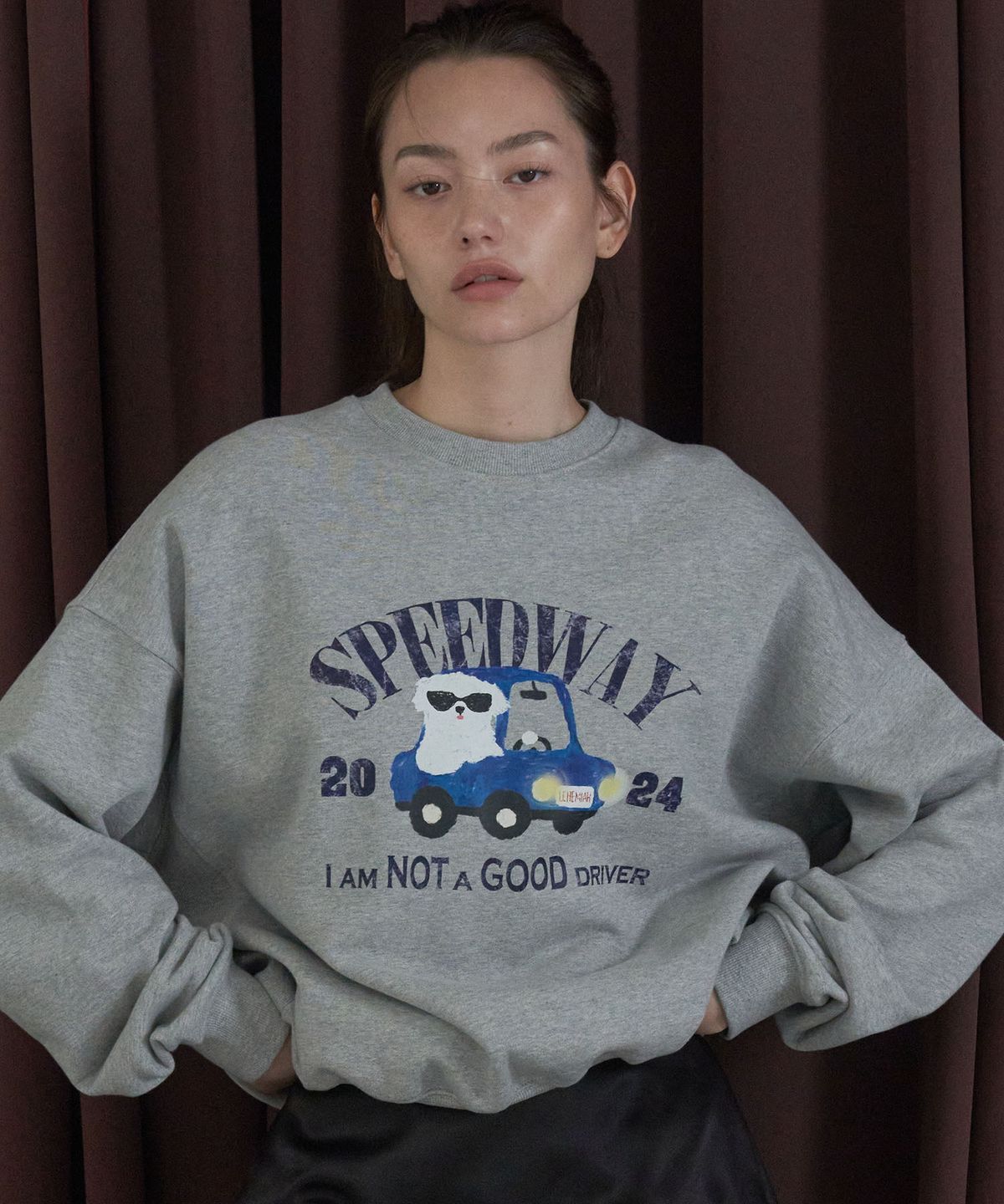 르헤미아(LEHEMIAH) Speed driver sweatshirt [Grey]