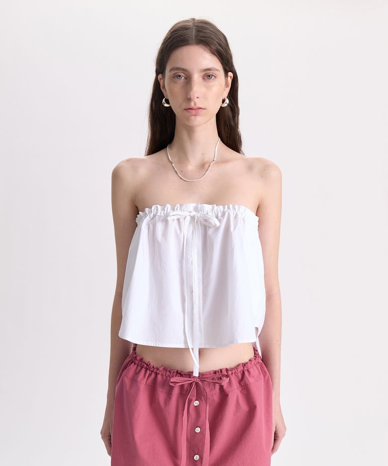 Mini Shirt Skirt_White