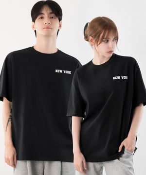 [2PACK] 면 16수 오버핏 아트그래픽 반팔티셔츠 (1027)