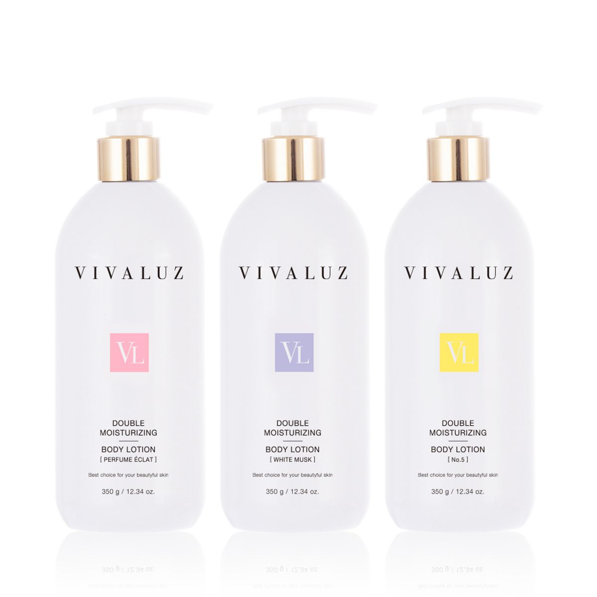 비바루즈(VIVALUZ) 더블 모이스춰라이징 바디로션 3종
