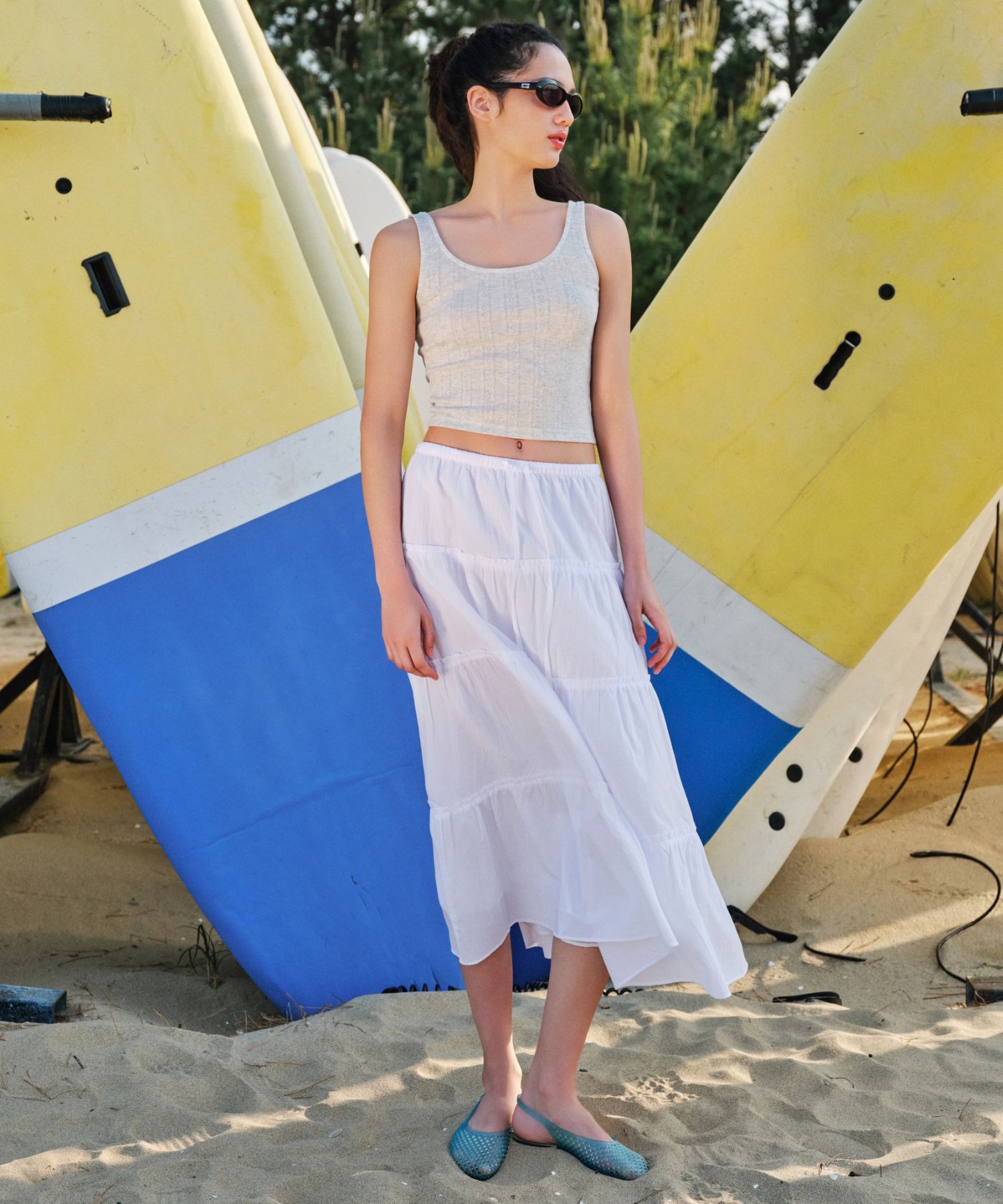 MUSINSA | MUSINSA STANDARD WOMAN Women's Cotton Tiered Long