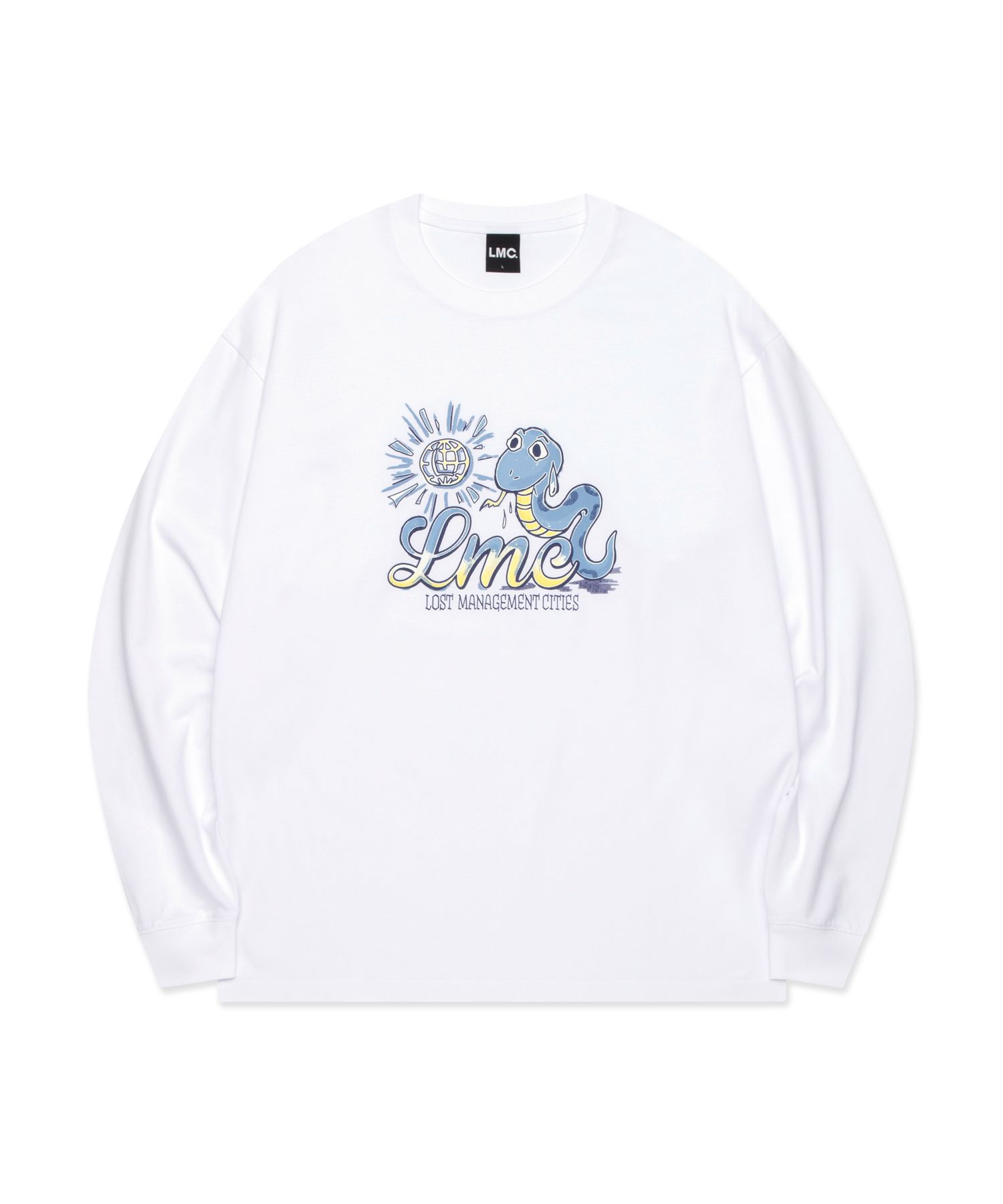 [ LMC ]★25SS★韓国人気★SUN SNAKE LONG SLV TEE MUSINSA公式 | LMC SUN SNAKE LONG SLV TEE white
