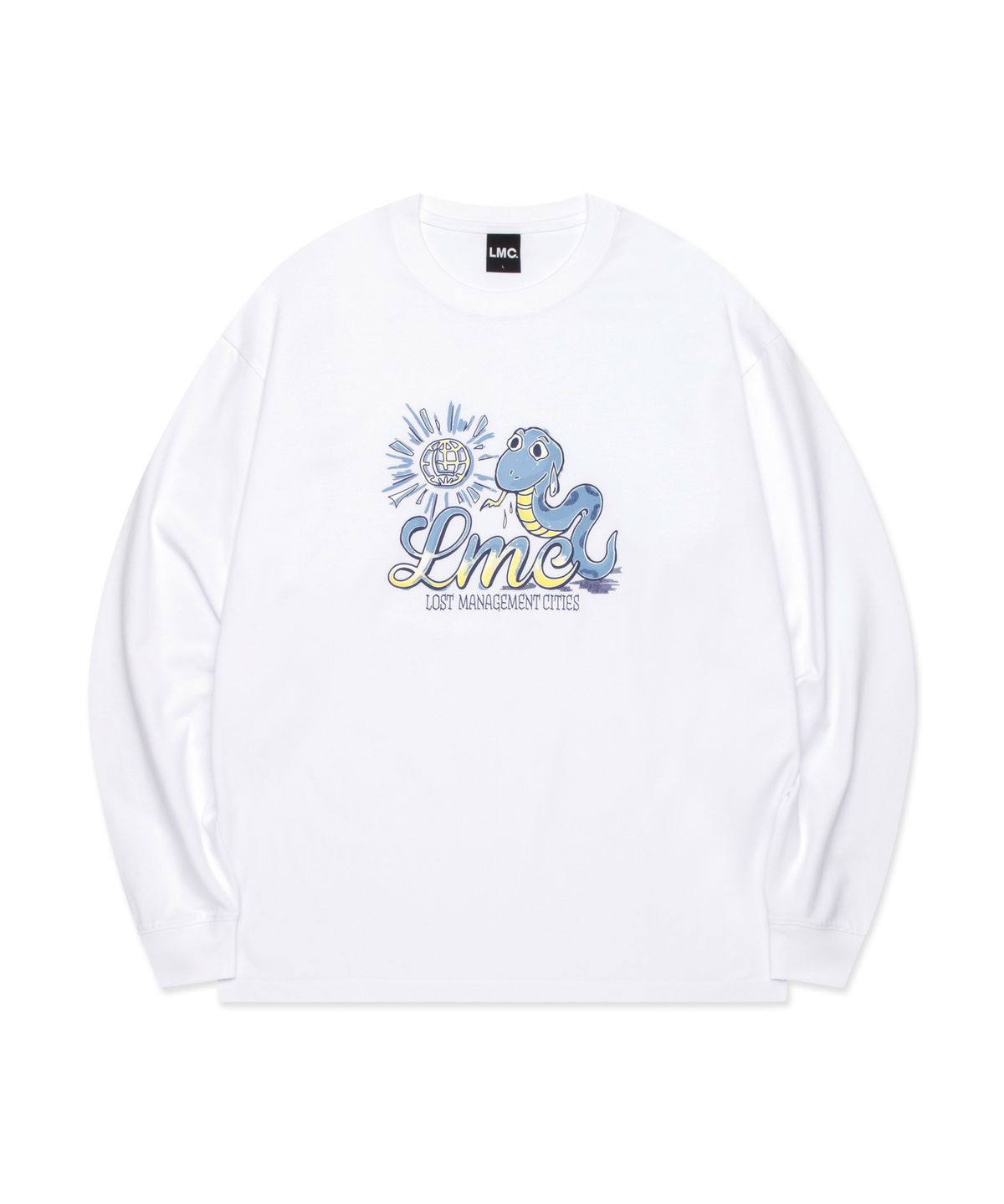 엘엠씨(LMC) SUN SNAKE LONG SLV TEE white