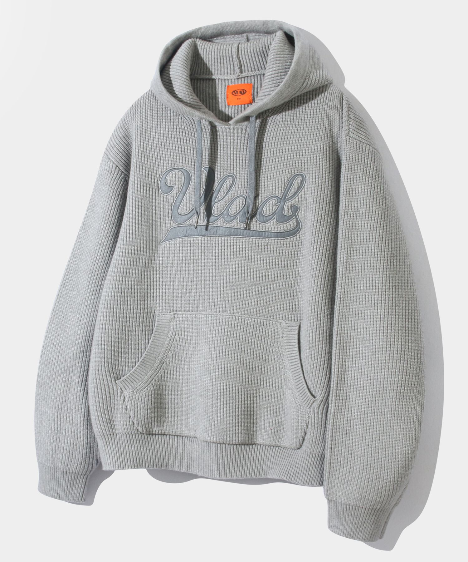DIMITRI BLACK★VLAD LOGO EMBROIDERED KNIT HOODED T-SHIRT 디미트리블랙 (DIMITRIBLACK)