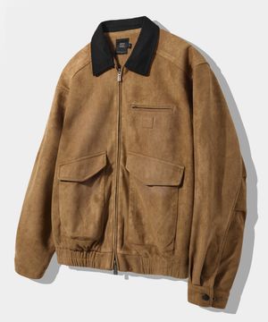 2WAY 페이드 워싱 디트로이트 스웨이드 자켓_브라운