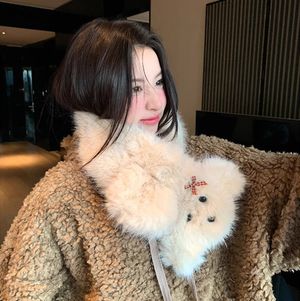 리본 퍼피 퍼 머플러 2color