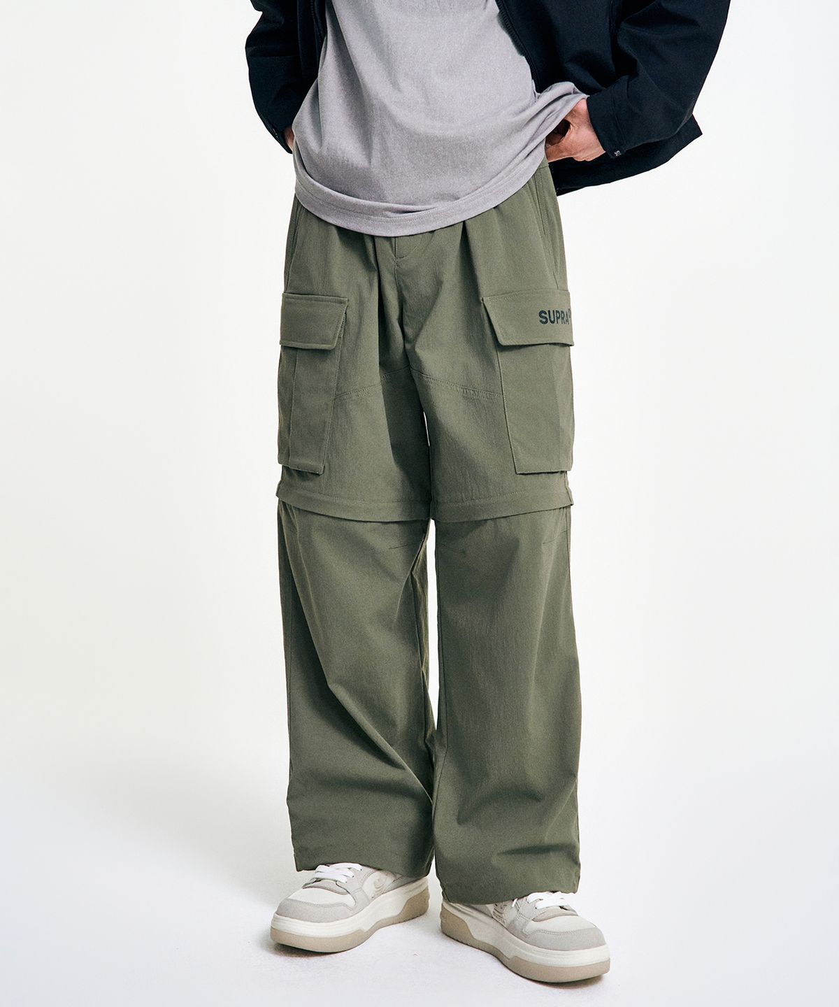 수프라(SUPRA) 디테처블 2WAY 포켓 카고 팬츠 (KHAKI)