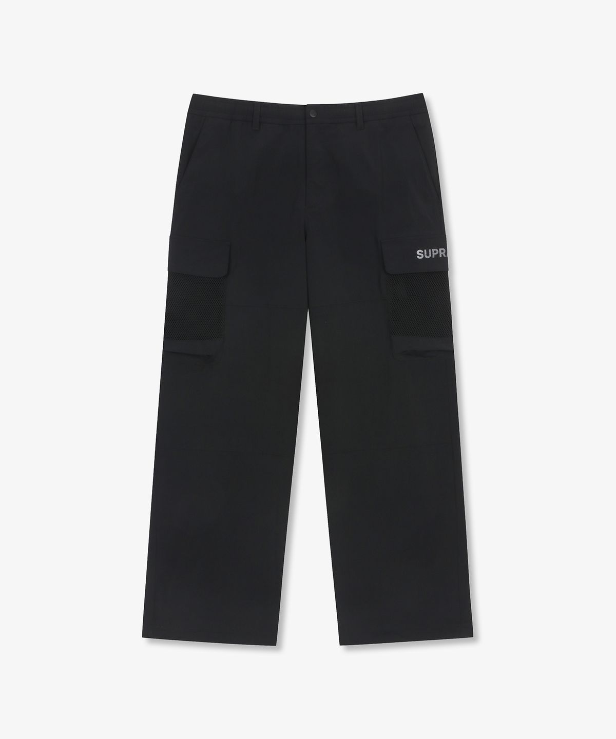 수프라(SUPRA) 메쉬 포켓 카고 와이드 팬츠(BLACK)