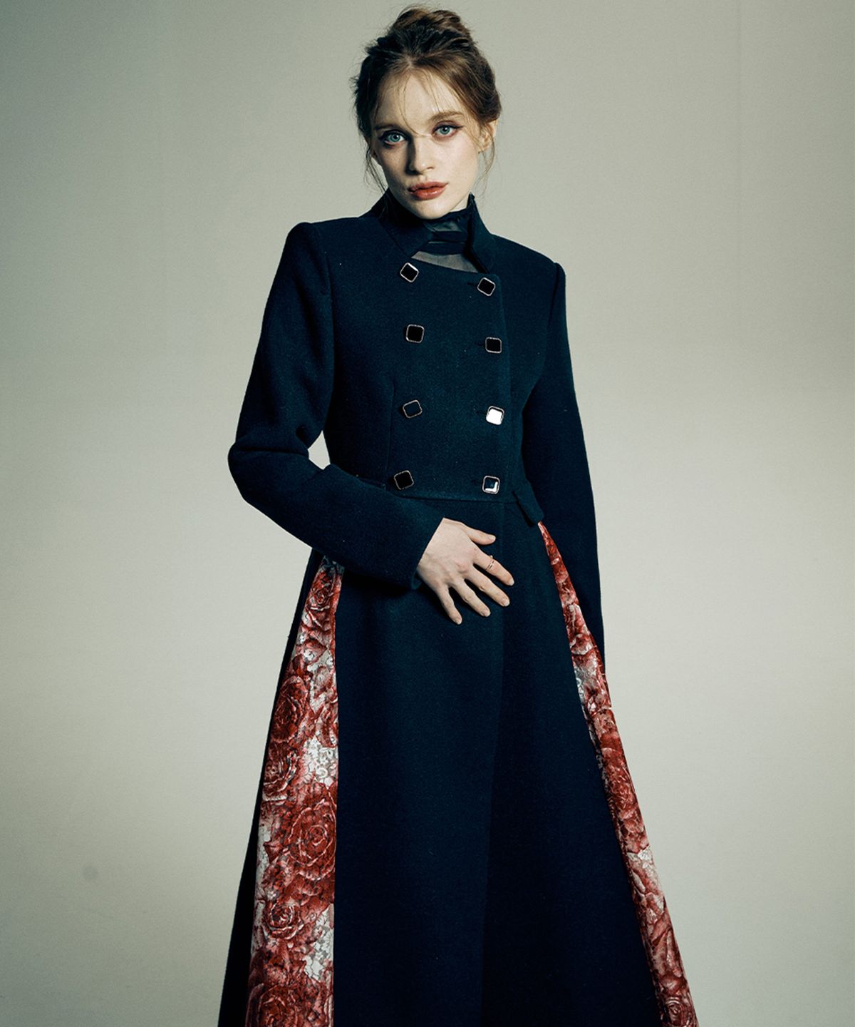 비아락테아(VIA LACTEA) DOUBLE LACE LONG COAT