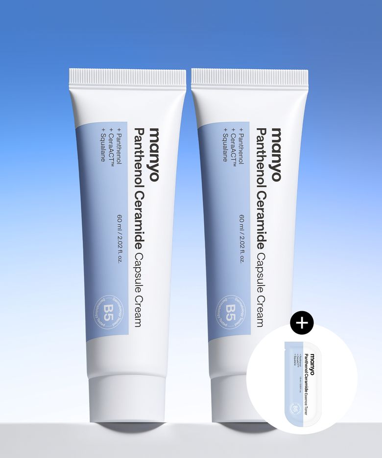 판테놀 세라마이드 캡슐 크림 60ml x2 (+판테놀 에센스 토너 1.5ml 증정)