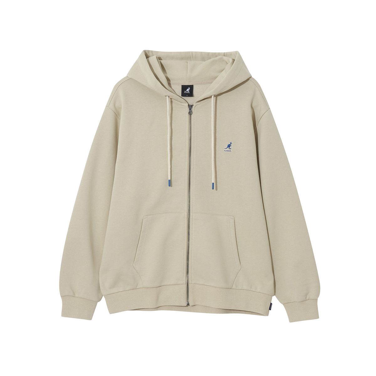 캉골(KANGOL) 캉골 클래식 로고 집업 5137 라이트베이지