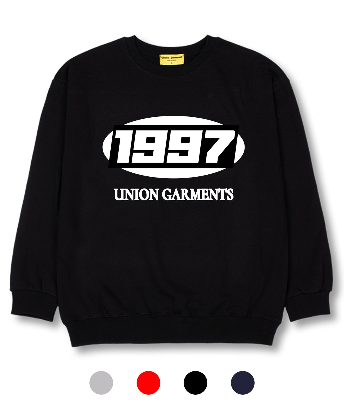 유니온가먼츠(UNION GARMENTS) 스퀘어1997 쭈리 오버핏 맨투맨 티셔츠