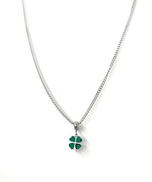 [남여공용] 써지컬스틸 클로버 데일리 목걸이 / GHMN-479