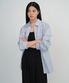 우먼즈 오버사이즈 워시드 포플린 셔츠 [스카이 블루]