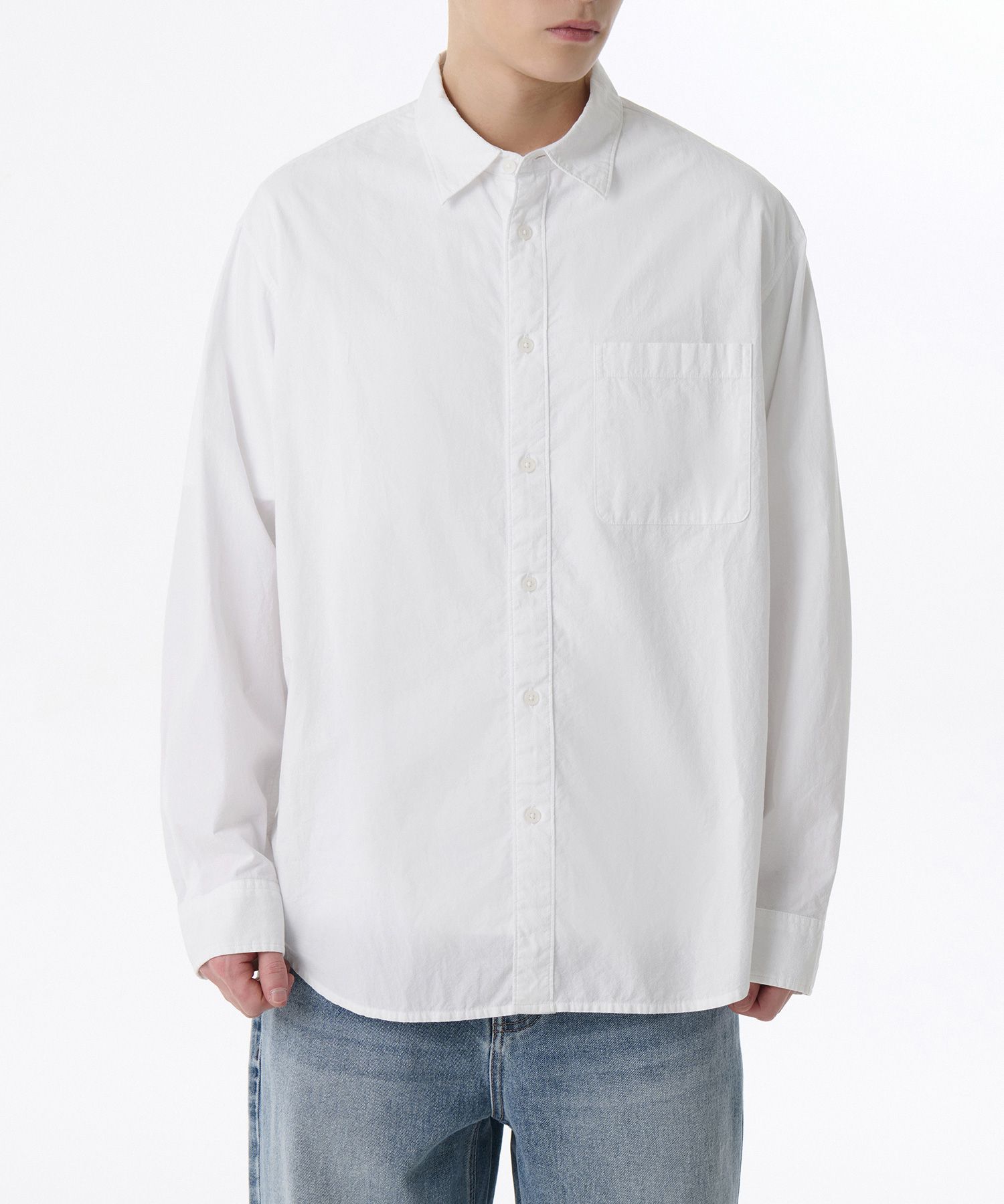 ★MUSINSA STANDARD★ Relaxed Micro Seersucker Shirt White MM MUSINSA | MUSINSA STANDARD Relaxed Micro Seersucker Shirt