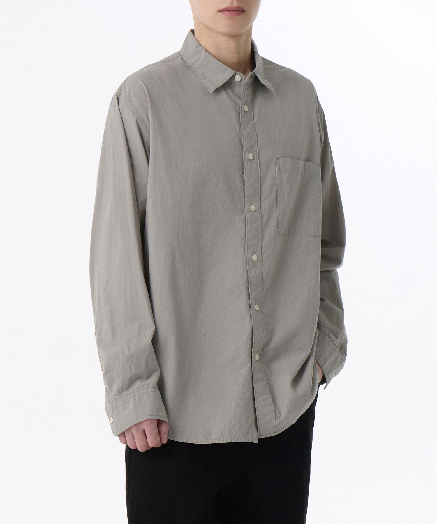 ★MUSINSA STANDARD★ Relaxed Micro Seersucker Shirt Warm Ash MUSINSA | MUSINSA STANDARD Relaxed Micro Seersucker Shirt