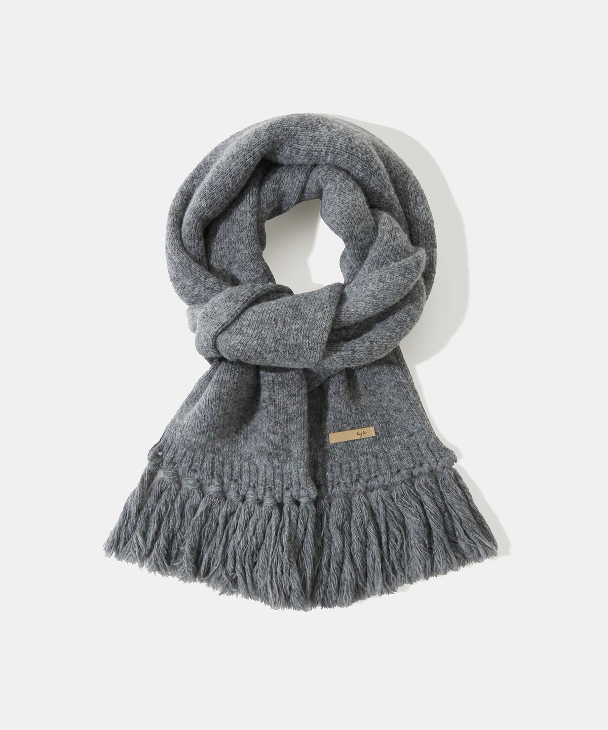 다이아몬드 레이라(DIAMOND LAYLA) Baby Alpaca&Ramswool Tessle Muffler M7 Merange Gray
