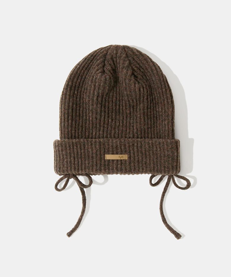 Baby Alpaca&Ramswool Comfort String Beanie B1 Roasted Chestnut Brown