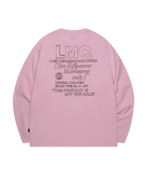 FN DOODLE LONG SLV TEE indi pink
