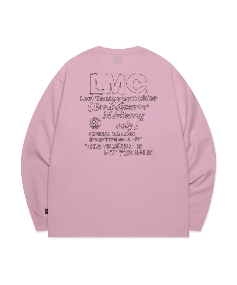 FN DOODLE LONG SLV TEE indi pink