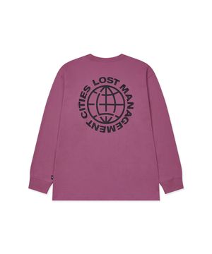 OG COMBO LONG SLV TEE dark pink