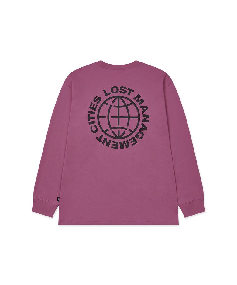 OG COMBO LONG SLV TEE dark pink