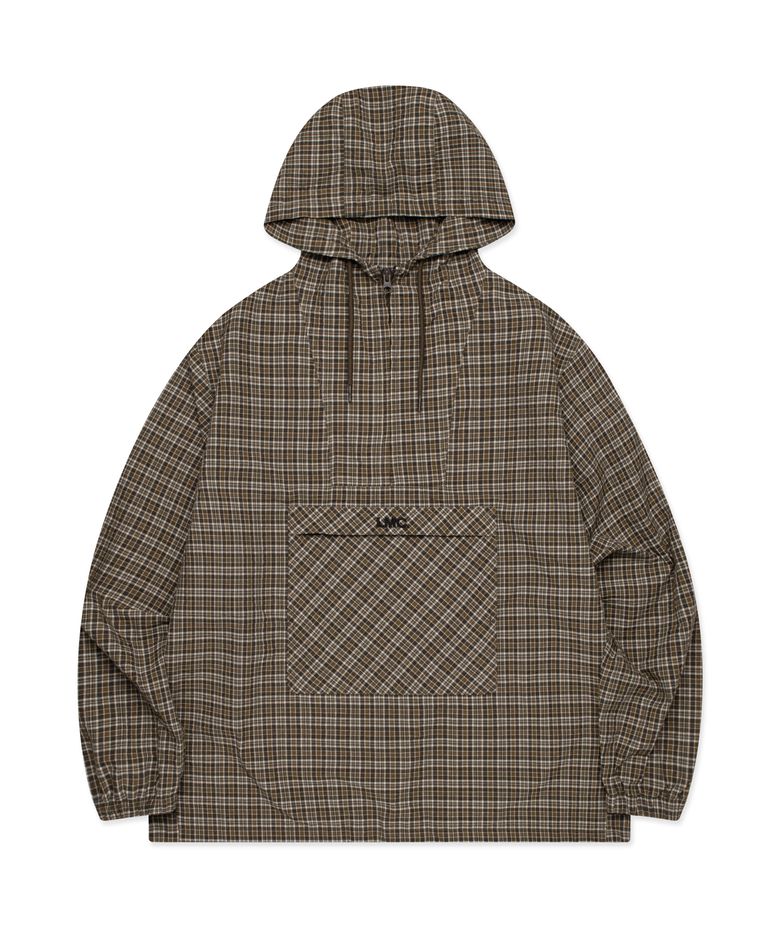 OG CHECK ANORAK JACKET brown